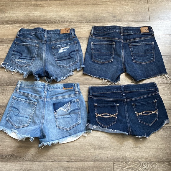 Bundle 3 American Eagle Outfitters 1 Abercrombie & Fitch shorts - Picture 2 of 8